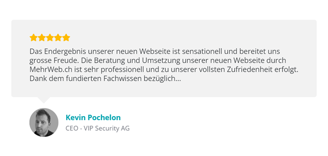Homepage Webdesign in  Schweiz